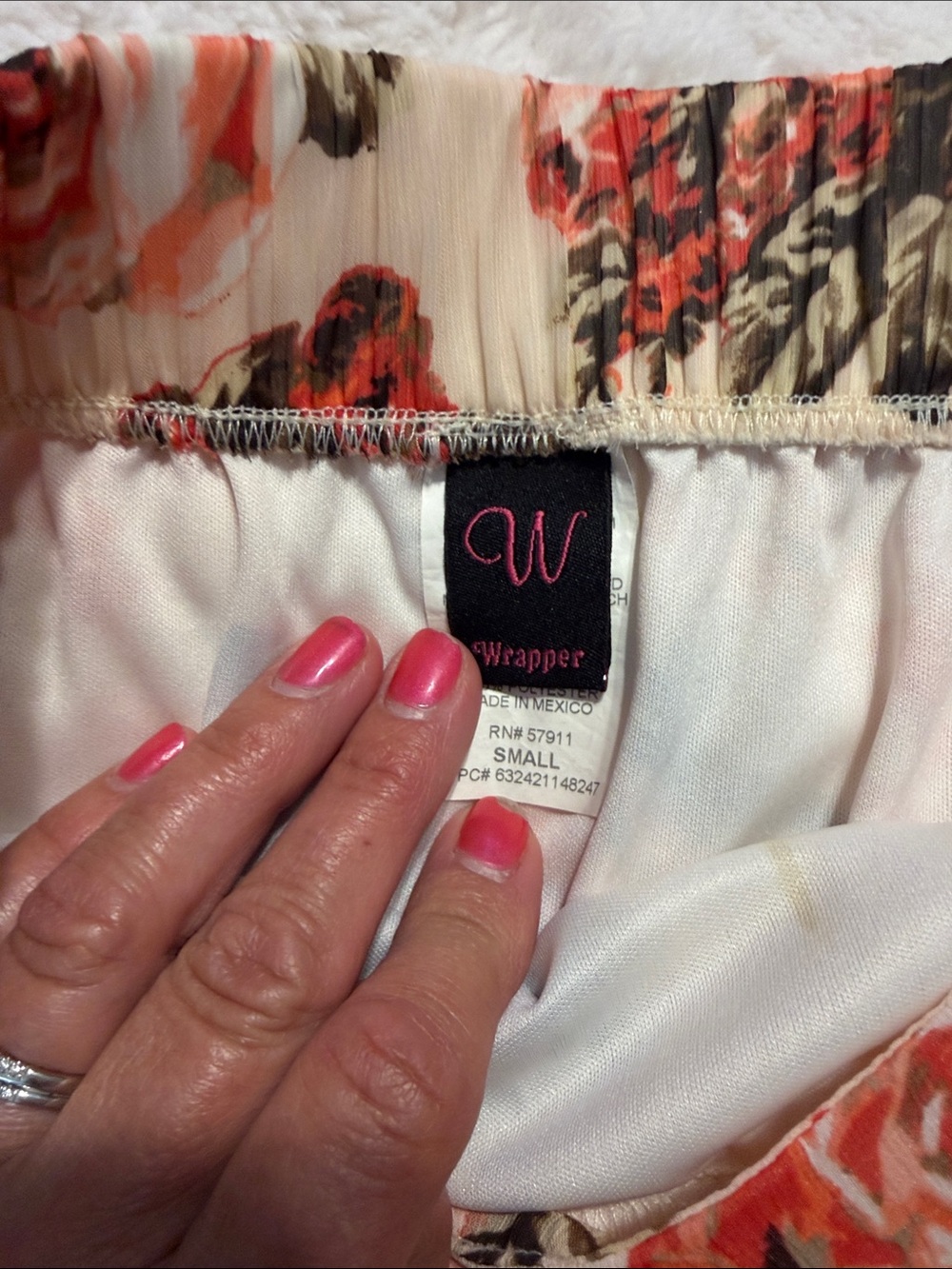 Wrapper Cream Floral Ruffle Mini Skirt - Picture 2 of 3